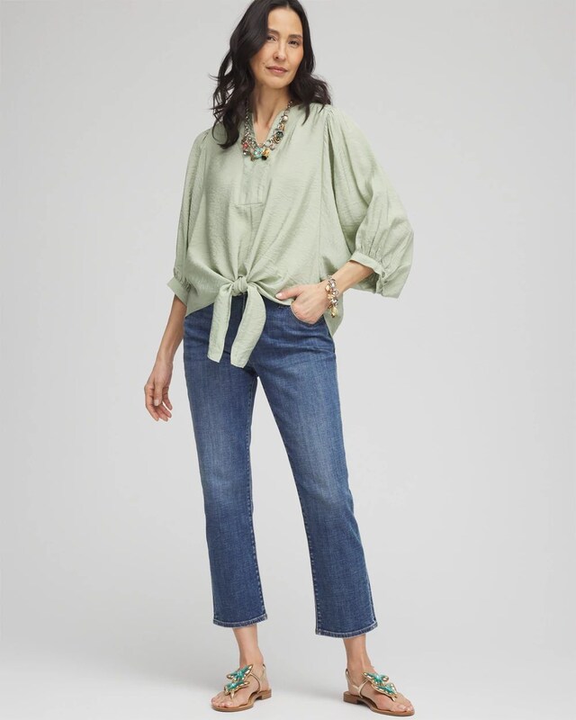 Tie-Front Blouse - image 2